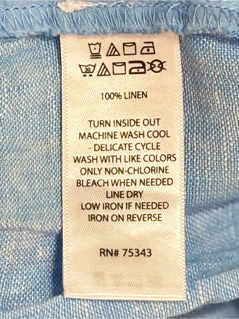 Cynthia Rowley 100% Linen Drawstring Shorts Blue Size Medium Resort